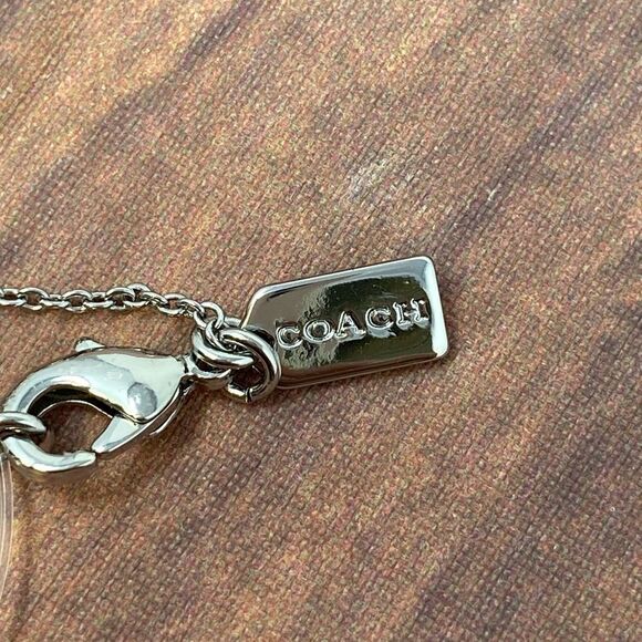 COACH SILVER NECKLACE PR13 - Picture 2 of 3